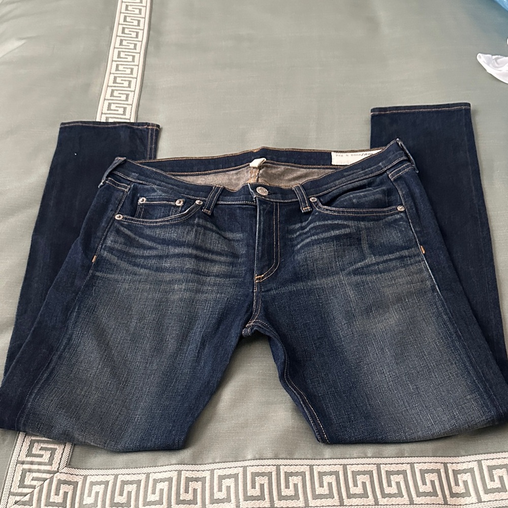 rag & bone Dark Blue Skinny Jeans